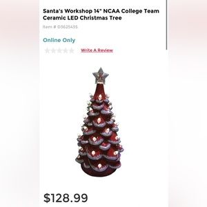 Santa’s Workshop Alabama Crimson Tide Tree